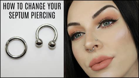 only thing is it's impossible to get the <b>balls</b> <b>off</b>! first off it's hard to get a grip because the ring is pretty small like i can't even flip it up because it's so close to my nose. . How to take septum ball off